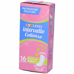 Lines Intervallo Cotton Soft Fresh per Protezione Discreta Confezione da 16 Pezzi - Vista aggiuntiva 4