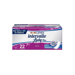 Lines Intervallo Lady Plus Maxi Proteggislip per Protezione Quotidiana 22 Pezzi