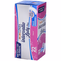 Lines Intervallo Lady Plus Maxi Proteggislip per Protezione Quotidiana 22 Pezzi