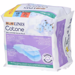 Lines Cotone Bio Ultra Assorbenti Giorno con Ali 10 + 2 Pezzi Omaggio