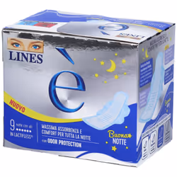 Lines è Notte Carry Pack per Notti Tranquille Confezione da 9 Pezzi