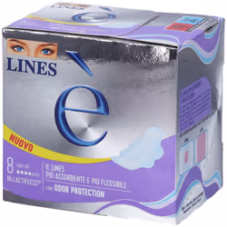 Assorbente Lines è Ali Downcount in Lactifless, materiale altamente assorbente e flessibile. Design con Odor Protection per f ...