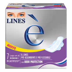 Lines è Lungo Downcount è un assorbente in Lactifless, materiale altamente assorbente e flessibile. Con tecnologia Odor Prote ...