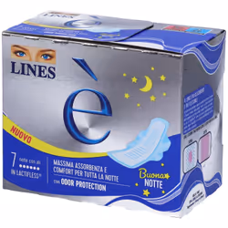 Lines E' Notte Downcount Assorbenti per la Notte 7 Pezzi