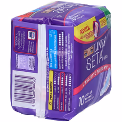 Lines Seta Ultra Assorbenti con Ali Ipoallergenico 10 Pezzi