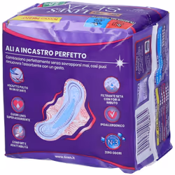 Lines Seta Ultra Assorbenti con Ali Ipoallergenico 10 Pezzi