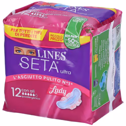 LINES SETA ULTRA ASSORBENTI LADY ALI DWCT 12 PEZZI