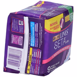 LINES Seta Ultra Lungo con Ali 9 pz Assorbenti