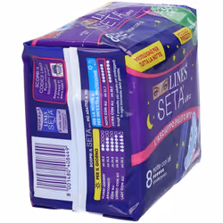 LINES Seta Ultra Notte con Ali 8 pz Assorbenti