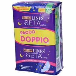 LINES SETA ULTRA ASSORBENTI NOTTE VP DWCT 16 PEZZI