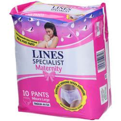 Lines Specialist Maternity Mutandina Assorbente Per Perdite Post Parto Large 10 Pezzi