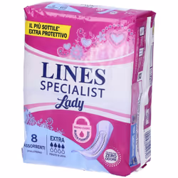 ASSORBENTI LINES SPECIALIST LADY EXTRA IPOALLERGENICI 8 PEZZI