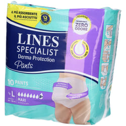 LINES Specialist Derma Protection Pants L Maxi 10 pz Pannolini