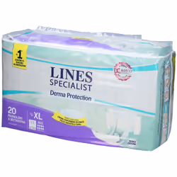 Lines Specialist Derma Protection Pannoloni a Mutandina Taglia XL 20 Pezzi