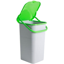 Premi plus pattumiera raccolta differenziata con manico 24LT verde riciclo vetro