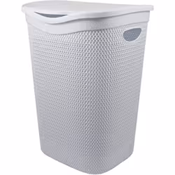 BELLI E FORTI PORTA BIANCHERIA DECORO INTRECCIATO 39,5 X 35,5 X H52,5 CM BIANCO Pratiche per fare ordine e nell'organizzazion ...