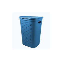 Belli E Forti - colors porta biancheria blu avio da 55 lt in plastica resistente