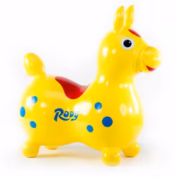 Rody Horse Yellow, Animale giocattolo cavalcabile, 2 anno/i
