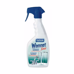 Wannet Easy è un detergente anticalcare delicato per la pulizia quotidiana del box doccia e delle vasche idromassaggio. La su ...