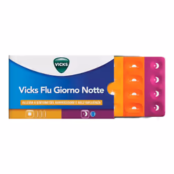 Vicks Flu Giorno Notte per Raffreddore e Influenza 16 Compresse