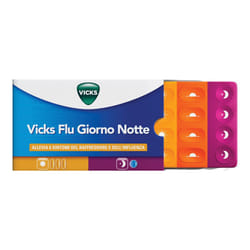 Vicks Flu Giorno Notte per Raffreddore e Influenza 16 Compresse