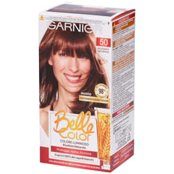 Garnier Tinta Capelli Belle Color, Colore Luminoso e Riflessi Naturali, Copre il 100% dei capelli bianchi, Mogano Naturale 1 St