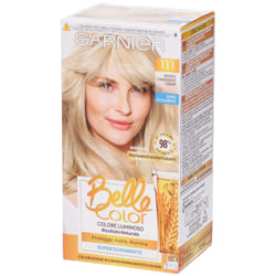 Garnier Tinta Capelli Belle Color, Colore Luminoso e Riflessi Naturali, Copre il 100% dei capelli bianchi, Biondo Chiarissimo Cenere Naturale 1 St