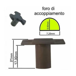 Trascinatore piatto vetro Microonde universale altezza 21mm de longhi MW421