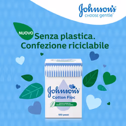 Johnson Johnson's Cotton Fioc 100% Cotone 100 pezzi