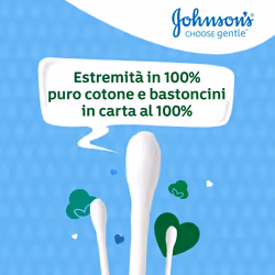 Johnson Johnson's Cotton Fioc 100% Cotone 100 pezzi