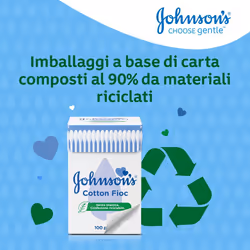 Johnson Johnson's Cotton Fioc 100% Cotone 100 pezzi - Vista aggiuntiva 4