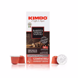 Kimbo 014175, Capsule caffè, Espresso, Medium-dark roast, Nespresso, 30 pz, Scatola