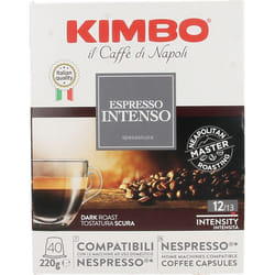 Kimbo Espresso Intenso Capsule caffè Tostatura scura 40 pz