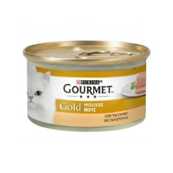 Gourmet Gold Gatto Adulto, Mousse Lattina 85gr - Tacchino