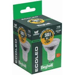 Faretto glass GU10 6W 30G 500LM 3000K