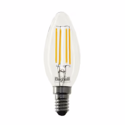 Beghelli Zafiro, 6 W, 60 W, E14, 810 lm, 15000 h, Bianco caldo