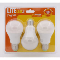 Beghelli LiteLED.6 Lampadina a risparmio energetico Bianco caldo 3000 K 13 W E27 F