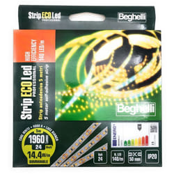 Strip ECOLed he Autoadesiva 5 Metri Alta Efficienza 140 LED/m 14.4W/m 24V 4000K