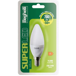Beghelli SuperLED Oliva lampada LED Bianco freddo 4000 K 7 W E14 F