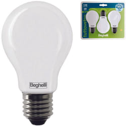 Beghelli - Lampada led goccia tuttovetro e27 in blister - 8w - 3000°k calda - 1055 lm - 60x105h