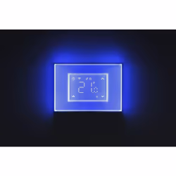 Cronotermostato Smart Beghelli dom-e con Display Touch e Placca Luminosa Wi-Fi Codice articolo 60048 Alimentazione 110-240v 5 ...