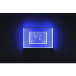 Beghelli - Cronotermostato Smart Dom-e con Display Touch e Placca Luminosa Wi-Fi 60048