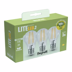 Beghelli 58121 lampada LED Bianco caldo 2700 K 7 W E27 D