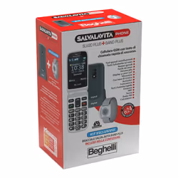 Beghelli SLV 20 + BAND PLUS 100 g Grigio Telefono per anziani