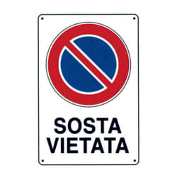 Fraschetti - Cartello sosta vietata - cm.20x30h.