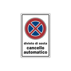 Fraschetti - cartello segnaletico cartelli segnaletici segnale in pvc esterno cm 20X30 22872V attenzione cancello automatico (28426)