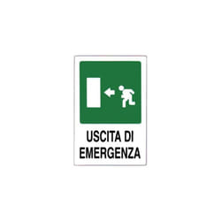 Fraschetti - targhe segnaletiche 20X30 - Targhe: uscita emergenza sx