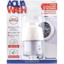 Idro Bric - Aquasan Filtro Anticalcare e Antisabbia Aquawash Per Lavatrici e Lavastovliglie Confezione da 1