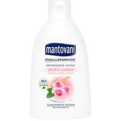 Mantovani DETERGENTE INTIMO LENITIVO pH 4.5 ACQUA DI ROSE E AVENA 250 ML (SENZA SCATOLA)