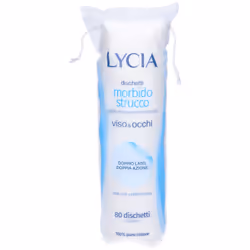 Lycia Dischetti Morbido Strucco Viso e Occhi 80 pz Cotone idrofilo
